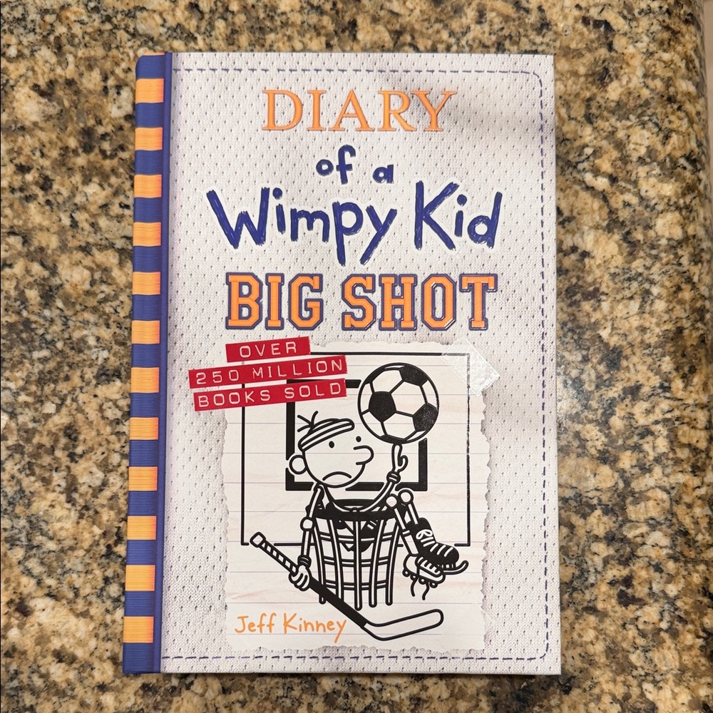 Like New Diary of a Wimpy Kid: Big Shot - Vibrant Blue and Orange Cover